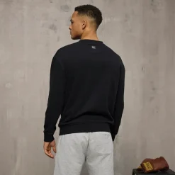 Herre Ikonisk Maksimeret Sweatshirt Sort