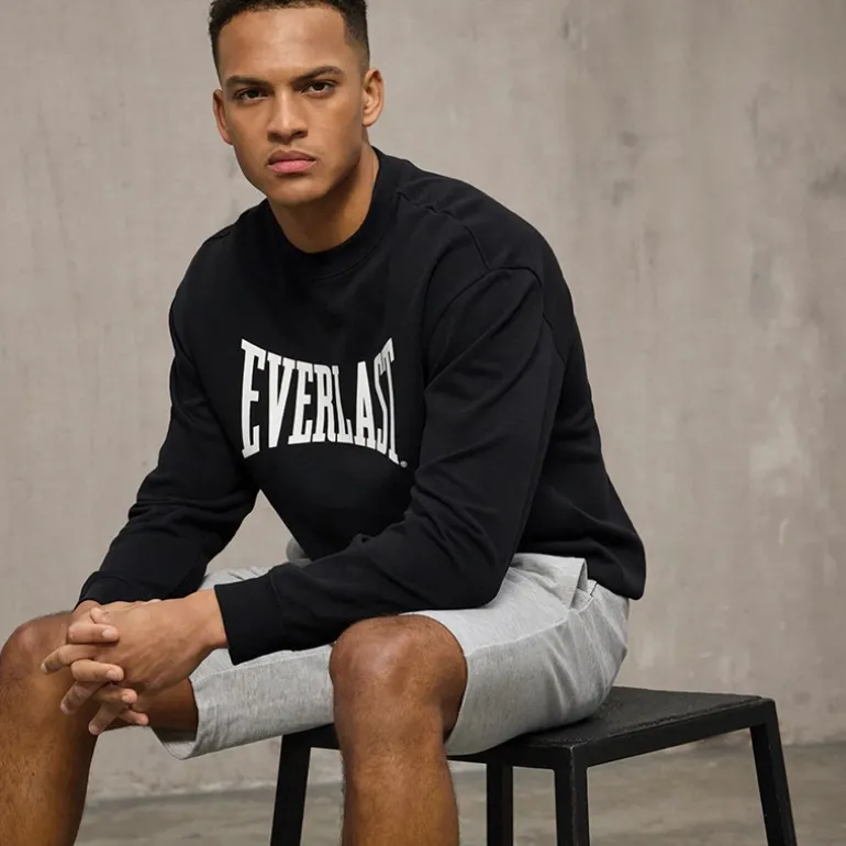 Herre Ikonisk Maksimeret Sweatshirt Sort