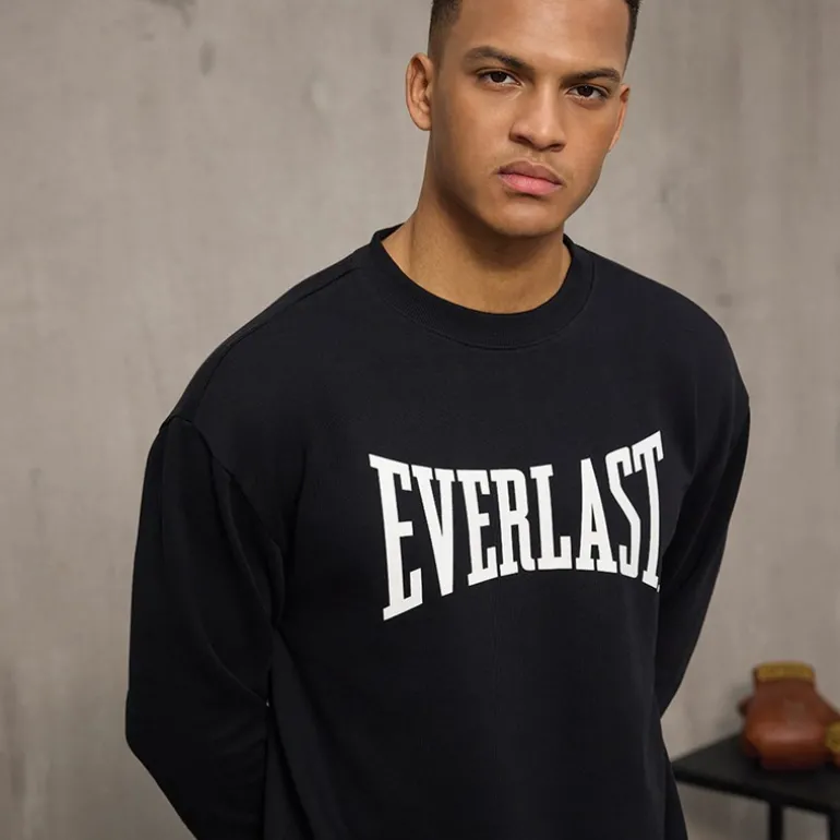 Herre Ikonisk Maksimeret Sweatshirt Sort