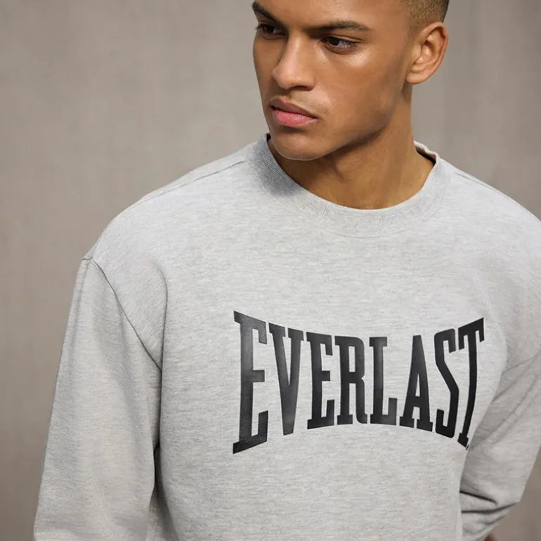 Herre Ikoniske Maksimeret Sweatshirt Lysegrå Mel