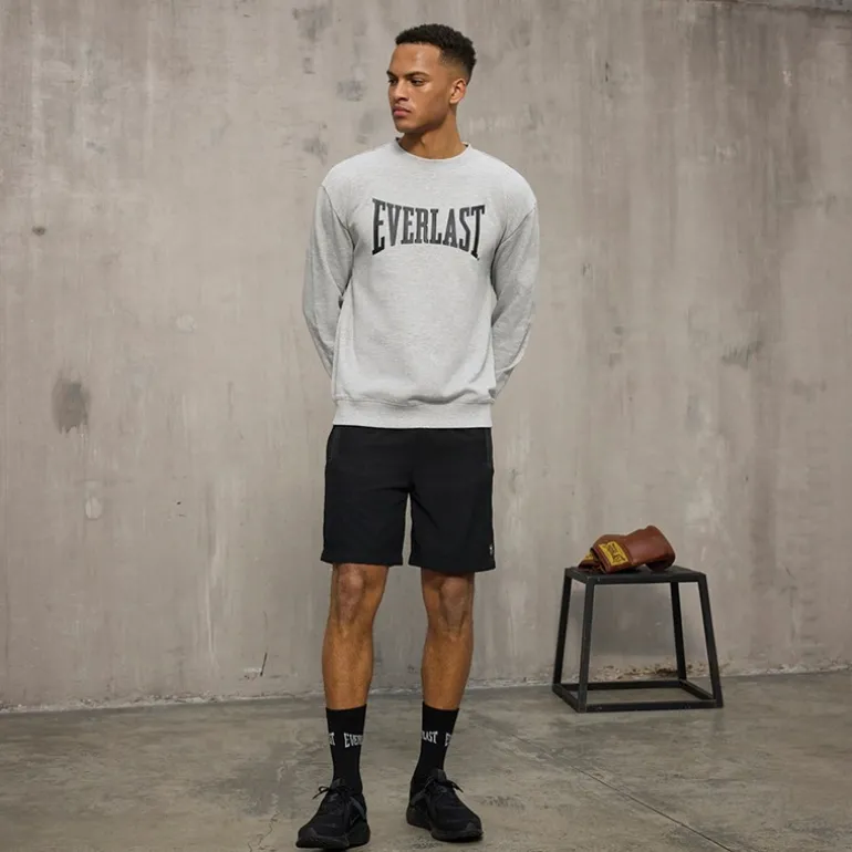 Herre Ikoniske Maksimeret Sweatshirt Lysegrå Mel