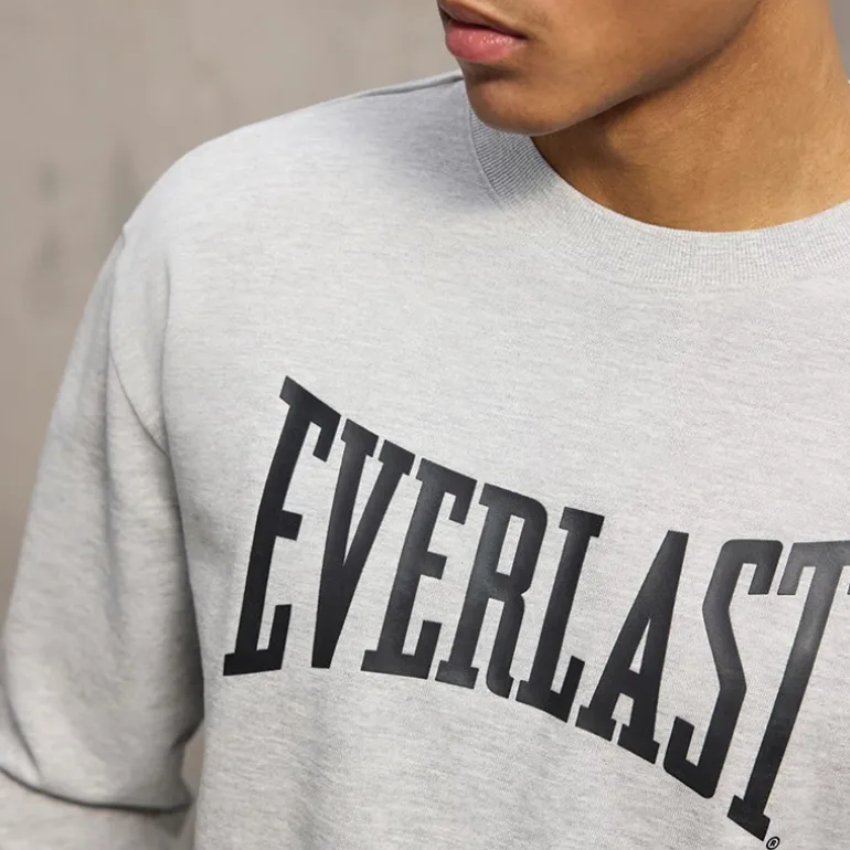 Herre Ikoniske Maksimeret Sweatshirt Lysegrå Mel