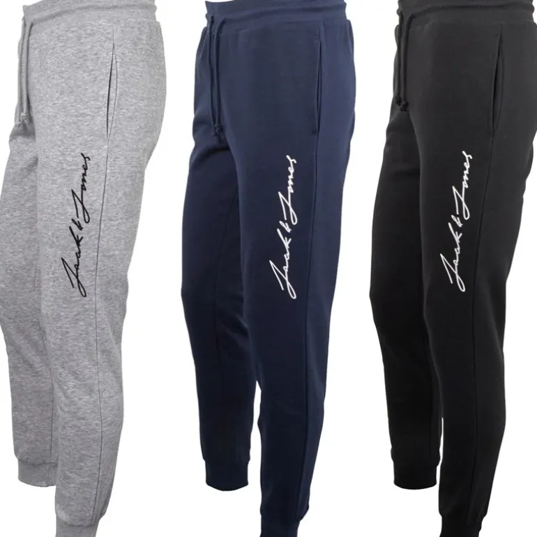 Herre Jax Tre Pak Sweat Pants Tap Shoe/Light Grey Melange/Navy Blazer