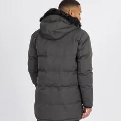 Herre Jethrocharc Vatteret Parka Jakke Antracit