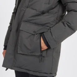 Herre Jethrocharc Vatteret Parka Jakke Antracit