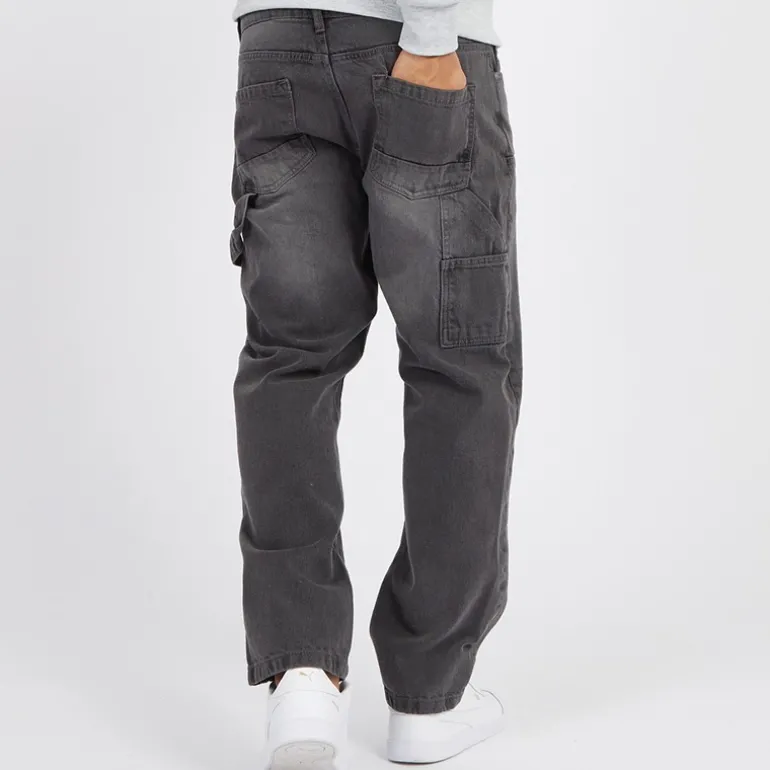 Herre Joiner Carpenter Løstsiddende Jeans Grå Vask