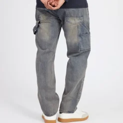 Herre Joiner Carpenter Løstsiddende Jeans Mb Blå Vask