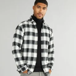 Herre Joshua Fall Buffalo Langærmet Skjorte Med Tern Cloud Dancer