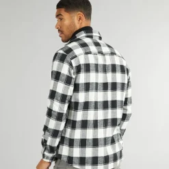 Herre Joshua Fall Buffalo Langærmet Skjorte Med Tern Cloud Dancer