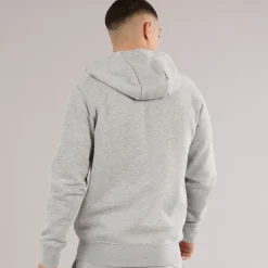 Herre Klemerio Full Zip Hættetrøje Light Grey Marl