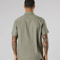 Herre kortærmet skjorte Dusty Olive