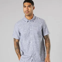 Herre kortærmet skjorte True Black Melange