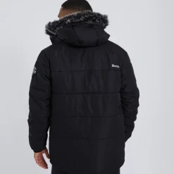 Herre Koufax Vatteret Parka Sort