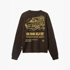 Herre Kurt Koi Levering Sweater Dark Brown