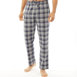 Herre Lager Natsæt Sort/Sort Blå Ternet