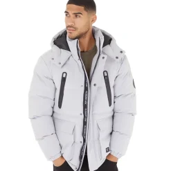 Herre Lang Lang Expedition Jakke Isgrå