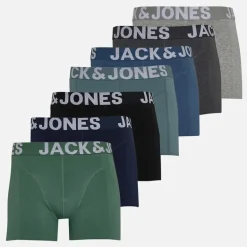 Herre Levi Ensfarvet Syv Pakke Boxer Trusser Light Grey Melange/​Dgm/​Stormy Sea/​Bering Sea/​Navy Blazer/​Dark Ivy/​Sort