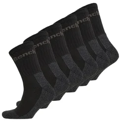 Herre Lidas 6-pak Strømper Sort/​Antracit Melange