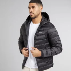 Herre Logan Letvægts Dunjakke Sort