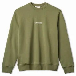 Herre Logo Font Regular Sweatshirt Hærgrøn