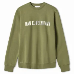 Herre Logo Regulær Sweatshirt Hærgrøn
