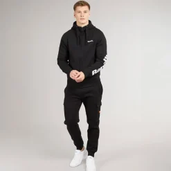 Herre Maslow 22 Zip Through Hoodie Sort