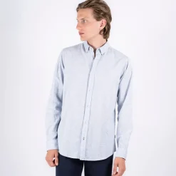 Herre Maxton Langærmet shirts Blå