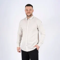 Herre Maxton Langærmet Skjorte Sand Rock