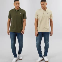 Herre Mike To-pak Polotrøjer Humus/​Skovnat