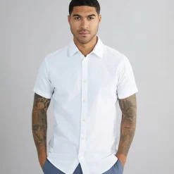 Herre Miles Kortærmet Skjorte Hvid