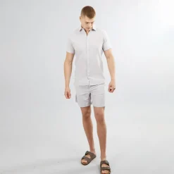 Herre Miles Linen Shorts Crockery