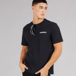 Herre Mirada T-shirt med grafik bagpå Sort