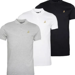 Herre Novek 3 pak polo shirts Sort/​Hvid/​Grå