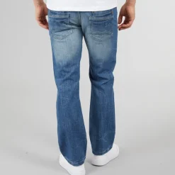 Herre Nye Baltimore Bælte Jeans Straight Jeans Lyse Vask