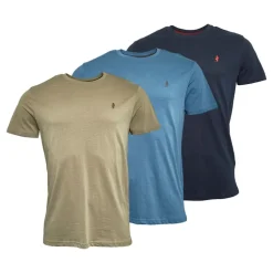 Herre Ohio 3-pak T-shirts Mørk Sap/​Kaptajnsblå/​Laurier Ege