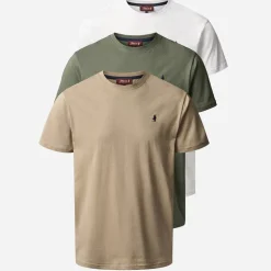 Herre Ohio Tre Pak T Shirts Beetle/​Silver Mink/​White Beetle/​Silvermink/​Hvid