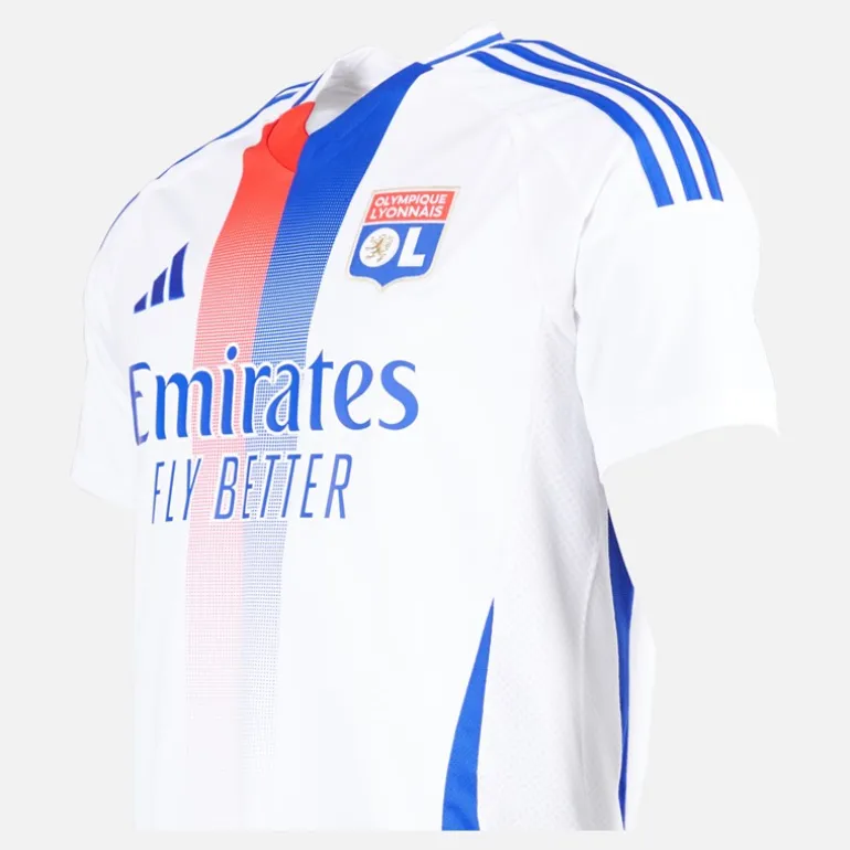 Herre OL Olympique Lyon 24/25 Hjemme Trøje Hvid