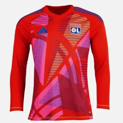 Herre OL Olympique Lyon 24/​25 Målmands Trøje Langærmet Rød