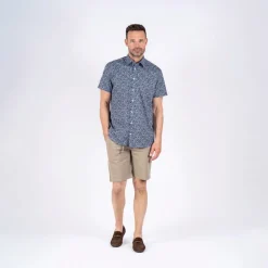 Herre Oliver Kortærmet Skjorte Blå