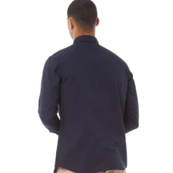 Herre Oxford Langærmet shirts Marineblå