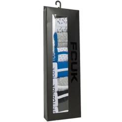 Herre 7-pak Underbukser FCUK10 Sort/​Sort/​Lysegrå Melange/​Prince/​Hvid Prince Prik/​Lysegrå Melange/​Hvid Sort FCUK