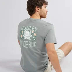 Herre Paradise Found Grafik T-shirt Grå /​ Blå