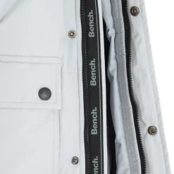 Herre Pelsbesat Hætte Pudejakke Frostgrå