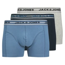 Herre Peter Solid Tre Pak Boxer Trusser Navy Blazer/​Coronet Blue/​Light Grey Melange