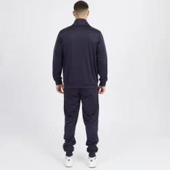 Herre Piping Poly Tracksuit Ny Blå