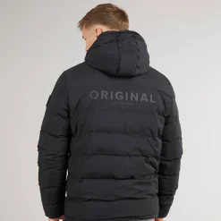 Herre Pittsburgh Vatteret Hættejakke Sort