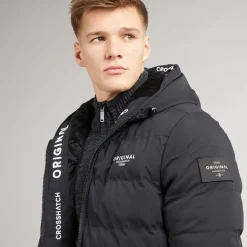 Herre Pittsburgh Vatteret Hættejakke Sort