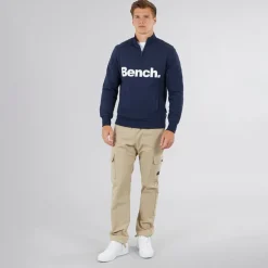 Herre Plinth Spots 1/​4 Zip Funnel Neck Sweatshirt Navy