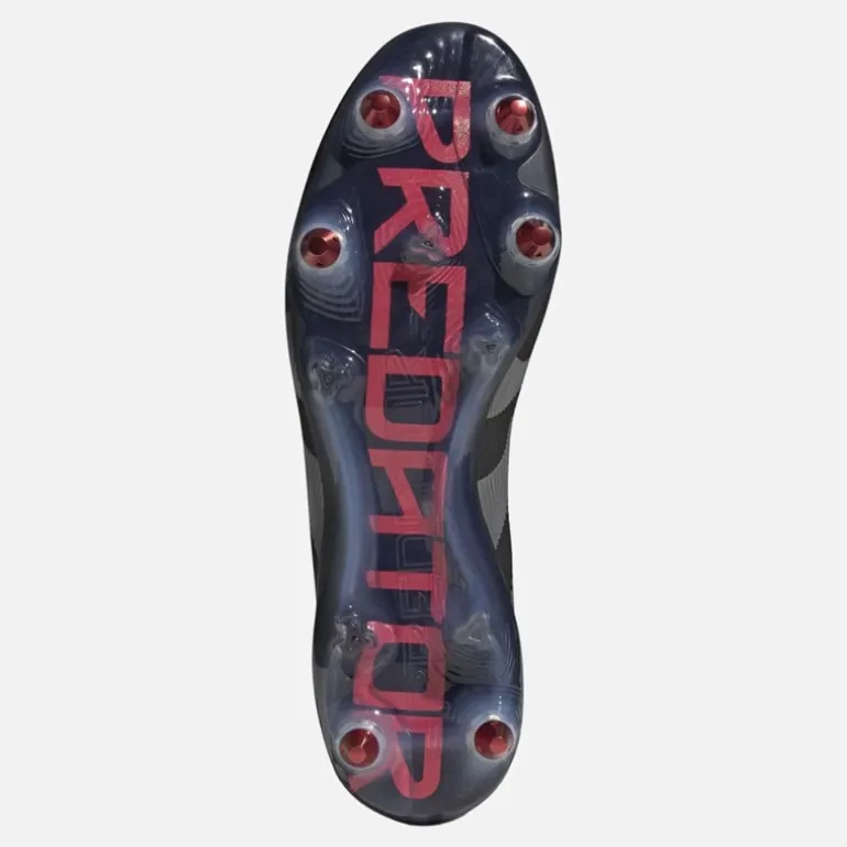 Herre Predator Elite LL Snørebåndsløse Stealth Victory Pack SG Blød Bund Fodboldstøvler Core Black/Grey Four/Lucid Red