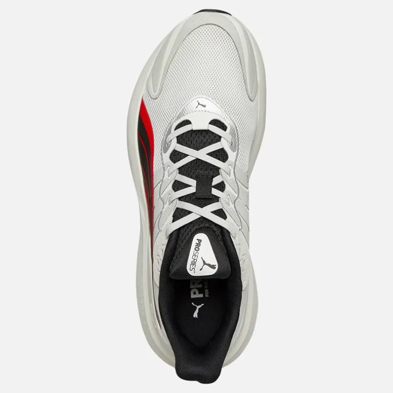 Herre Pulse Pro Neutral Støddæmpet Løbesko Feather Gray/ Black/For All Time Red